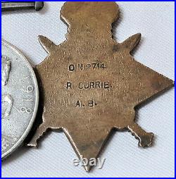Ww1 & Russia Australian Navy Medals 2714 Currie Hmas Melbourne & Brisbane