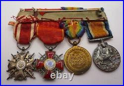 Ww1 Russia Order Of Saint Stanislaus & Anna Miniature Medal Group Of 4