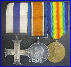 Ww1 Somme 1916 Krrc MC Gallantry Military Cross Medal Group