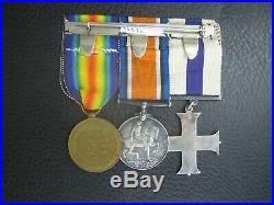 Ww1 Somme 1916 Krrc MC Gallantry Military Cross Medal Group