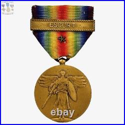 Ww1 U. S. Navy Victory Medal Escort Clasp Bar Battle Star Wwi Great War