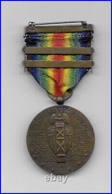 Ww1 Us Victory Medal With 2 Bars