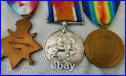 Ww1 World War One Coldstream Guards Regiment Medal Trio -branch Rank Not On Pair