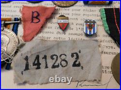 Ww1 Ww2 Belgian Agents Resistance Prisoner Pow Casualty Medals + Badges -joassin