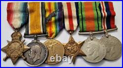 Ww1 & Ww2 Medal 1916 MID Group 9th West Riding Regt Tunnelling Officer De Pinto