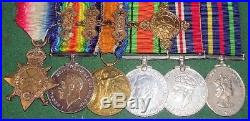 Ww1 & Ww2 Medal Group With Named CIVIL Defence Long Service, O, Rouke, Durham. L. I