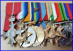 Ww1, Ww2 & Palestine Group Of Medals To Major Nesham M. B. E, M. I. D Croix De Guerre