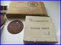 Ww1 Ww2 Special Constabulary Medal Group To Charlie Vernon From Buckinghamshire