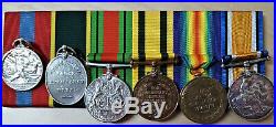 Ww1 & Ww2 Territorial Rsm Royal Artillery Medal Group 128087 Williams