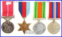 Ww2 1st Issue Military Empire Medal Group Of Four Officer