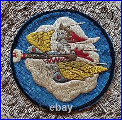 Ww2 301 FIGHTER SQUADRON 332 FIGHTER GROUP USAAF squadron cloth patch orginal