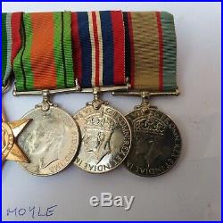 Ww2 Australian 6 Medal Group 2/8 Field Regt Aif Tobruk, El Alamein, Brunei Bay