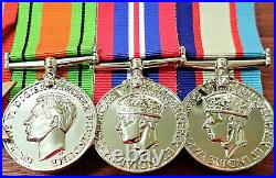 Ww2 Australian Africa Pacific Kokoda Medal Group Replica Anzac Mounted To Wear