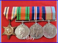Ww2 Australian Army Chaplin Set Of Service Medals Wx3371