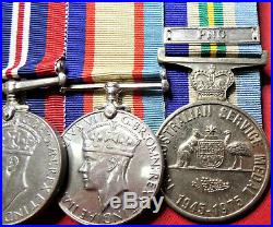 Ww2 Australian Army Medal Group Of 5 Qx33860 Pacific New Guinea