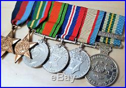 Ww2 Australian Pacific Campaign Medal Group Raaf 89034 Bevan