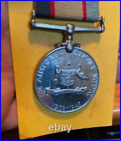 Ww2 Australian Service Medal Type 1 Rare Unnamed
