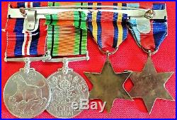 Ww2 British Army Royal Engineers Officers Group Of 4 Medals & MID Certificate