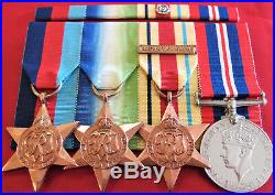 Ww2 British Australian Navy Air Force Army Medal Group Of 4 Court Mounted