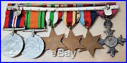 Ww2 British Navy Or Air Force Mbe & MID Officers Medal Group