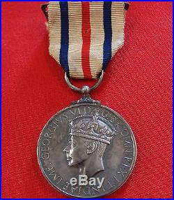 Ww2 Era British/foreign King's Medal In The Cause Of Freedom Cased
