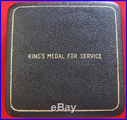 Ww2 Era British/foreign King's Medal In The Cause Of Freedom For Female Cased