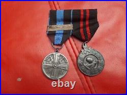 Ww2 Finnish Medal pair War of Liberation 1918 Finland 2 bar +Winter war medal