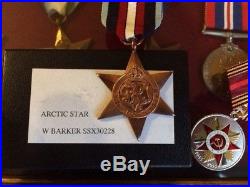 Ww2 Genuine Arctic Star Medal Group Including Ushakov Medal And Ephemera