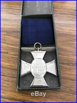 Ww2 German Police Medal 18 Year Service 100% Original In Box