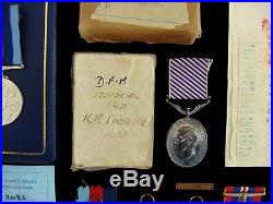 Ww2 Group (7) Distinguished Flying Medal, Campaign Stars Bomber Command