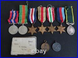 Ww2 Group Of Medals Including Territorial & Others Sjt Warburton R. A. M. C