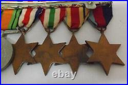 Ww2 Group Of Seven Full Size Original Medals Territorial 839576 Cpl F. E. Boyce