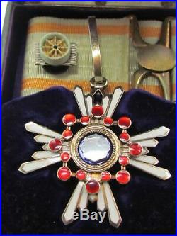 Ww2 Japanese Medal Order Of The Sacred Treasure 3rd Class Silver Gold Wwii Japan