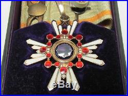 Ww2 Japanese Medal Order Of The Sacred Treasure 3rd Class Silver Gold Wwii Japan