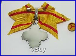 Ww2 Japanese Order Of The Precious Crown 8th Class Medal Badge Sword Wwii Japan