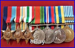 Ww2 & Korean War British Army Medal Group Of 7 To Royal Artillery
