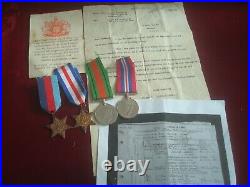 Ww2 Medal Group 39/45 F & G Def War Died 1947 Raor S/sgt J R Whiston