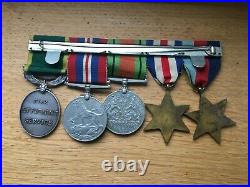 Ww2 Medal Group Kent Fortress Re Operation XD + War Diary
