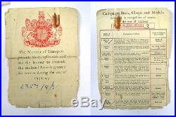 Ww2 Medal Group Merchant Navy Group + Discharge Book + Forms Etc 1944 Service