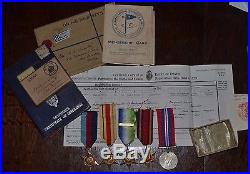 Ww2 Medal Group Navy Hms Bachaquero D Day + Hms Prins Albert Burma