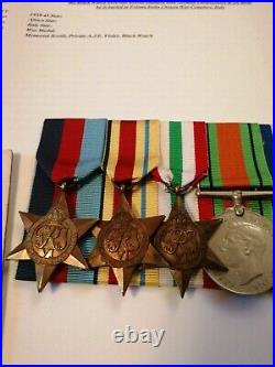 Ww2 Memorial Scroll & Medals Black Watch Kia 1944 Italy
