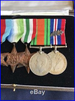 Ww2 Obe Medal Group And Miniatures With Original Spink &sons Display Case