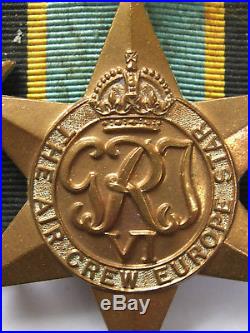 Ww2 Original Air Crew Europe Medal Group Police Lsgc Sergt Douglas L Lewis