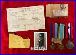 Ww2 Raf Aircrew Europe Medal Group Pilot 56 Sdn Kia. 1944 + Box Telegram & Photo