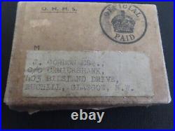 Ww2 Raf Boxed Group Of Medals Awarded To L. A. C. J Gordon Of Ruchill, Glasgow