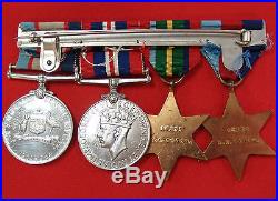 Ww2 West Australian Prisoner Of War Medal Group Raaf Thai Burma Railway