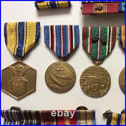 Ww2 Wwii United States Air Force Medal Grouping Named Pw Lappin Meritorious