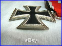 Ww2 wwii german iron cross 2nd second class medal with ribbon vtg old original