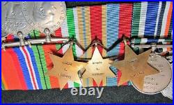 Ww 2 & Post War, South African Army Group Of 10 Court Mounted Medals + Research