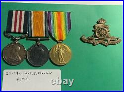Wwi militaria medals ribbons Military Medal and pair
